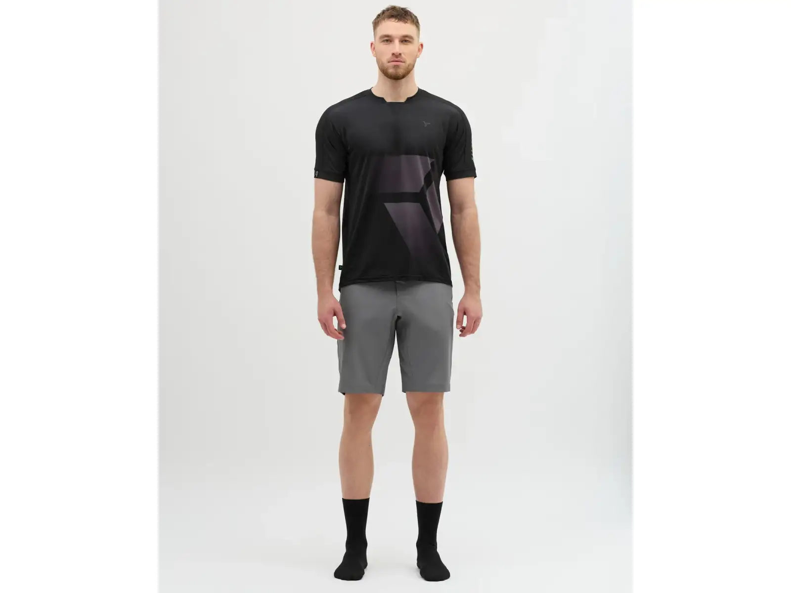 Silvini Gallo pánský volný dres krátký rukáv Black/Grey