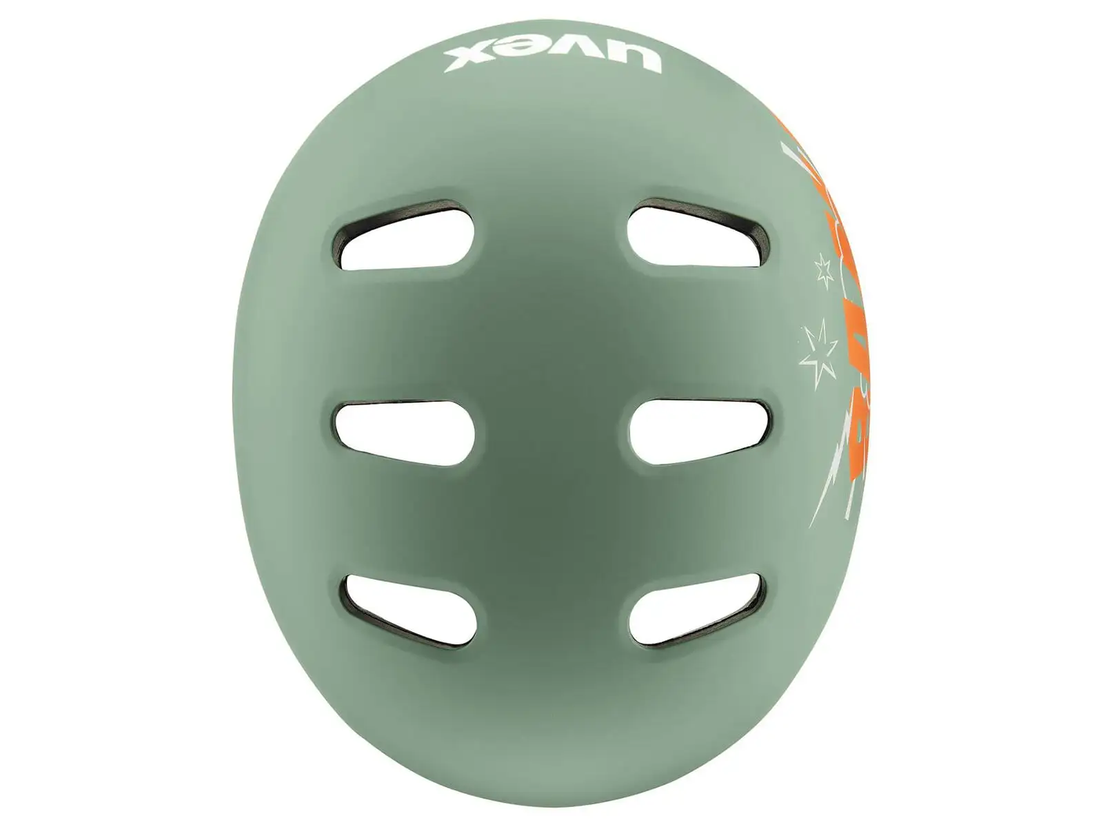 Uvex Kid 4 Style dětská přilba Bam Moss Green/Papaya Matt