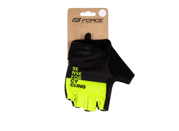 Force Fine krátké rukavice černá/Fluo