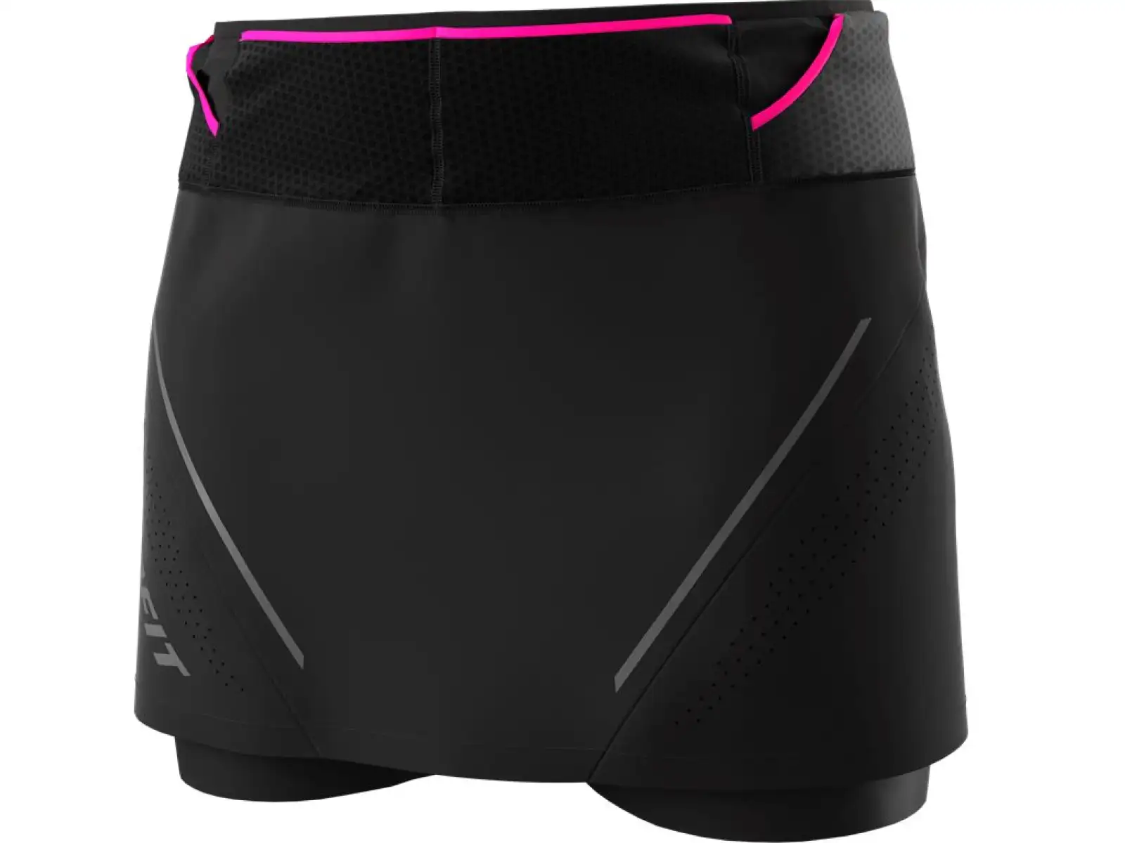 Dynafit Ultra 2v1 dámská běžecká sukně s vnitřními kraťasy Black out
