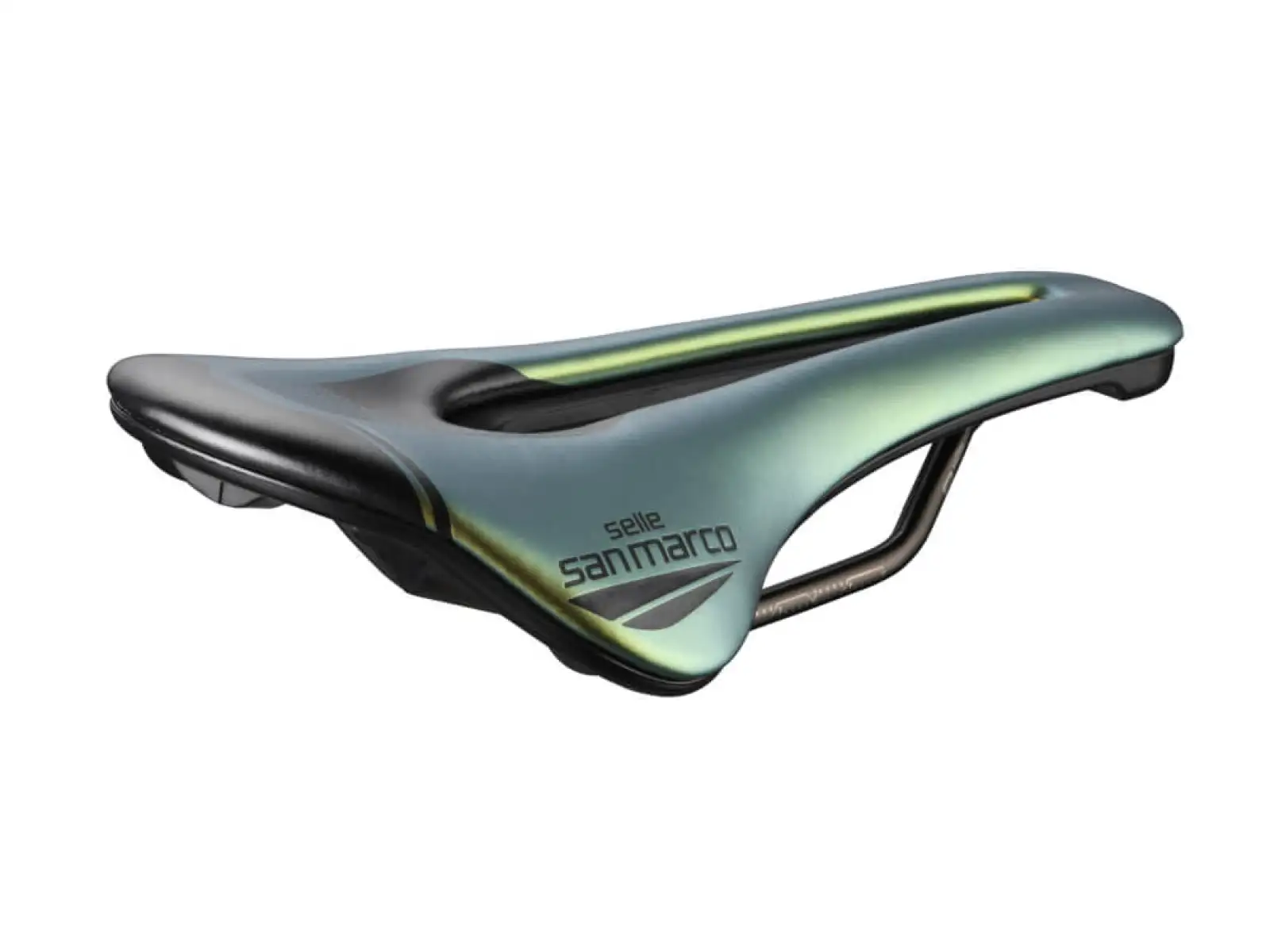 Selle San Marco Shortfit 2.0 Open-Fit Racing Narrow sedlo Iridescent Gold
