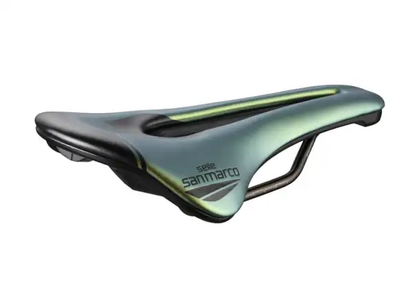 Selle San Marco Shortfit 2.0 Open-Fit Racing Narrow sedlo Iridescent Gold