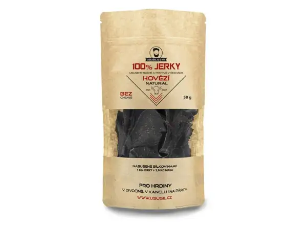 Usušil & syn 100% JERKY Hovězí natural 150 g