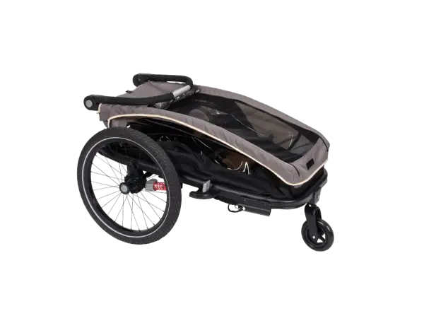 XLC MONOs BS-C09 dětský závěsný vozík 20" šedá/béžová/antracit