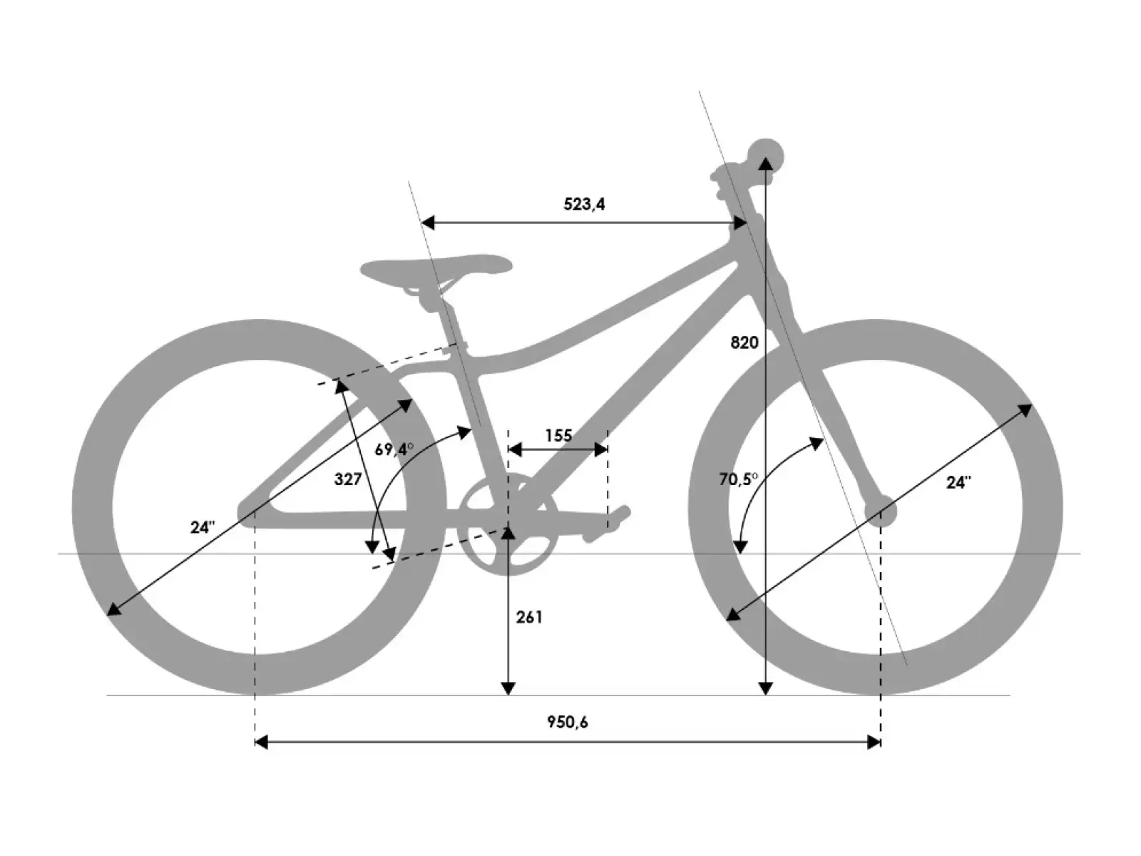 Rascal 24 5 sp. Sturmey Archer dětské kolo Flame