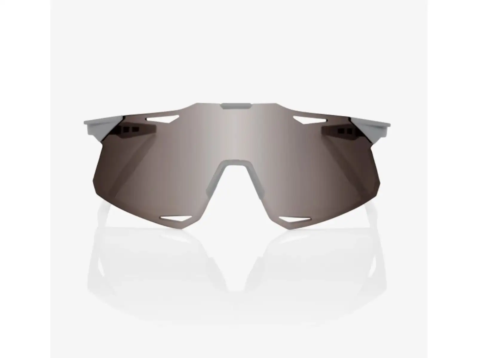 100% Hypercraft brýle Matte Stone Grey/HiPER Crimson Silver Mirror Lens