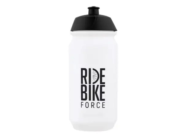 Force Ride Bike cyklistická láhev 500 ml transparentní/černá