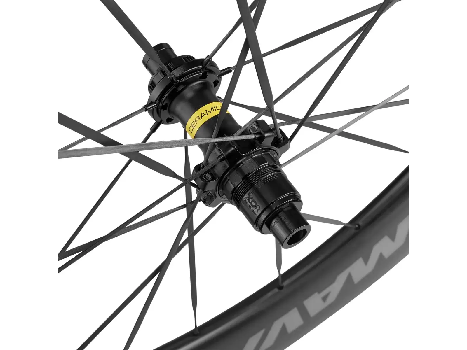 Mavic Comete 55F/65R Disc Centerlock silniční vypletená kola pár ořech Sram XDR