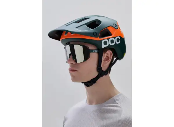 POC Cularis Pure MTB přilba Pargasite Green Matt/Fluorescent Orange Matt
