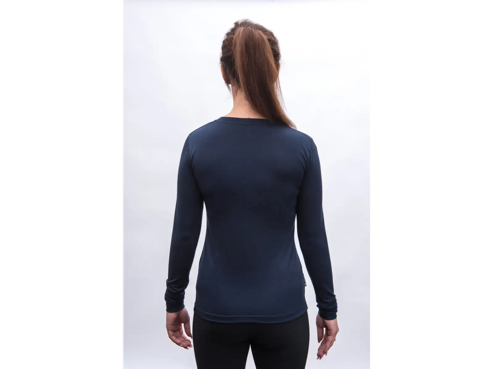 Sensor Merino Active Songbirds dámské triko dlouhý rukáv Deep Blue