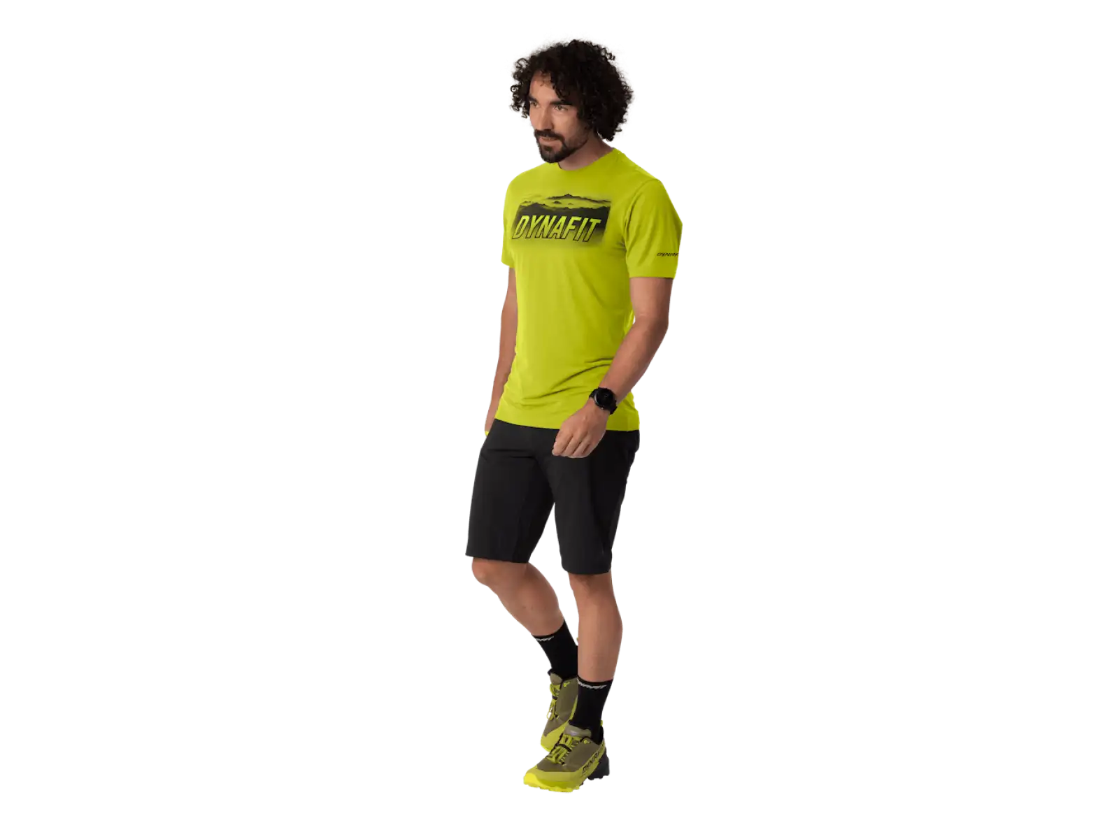 Dynafit Transalper Graphic pánské triko krátký rukáv Golden Lime