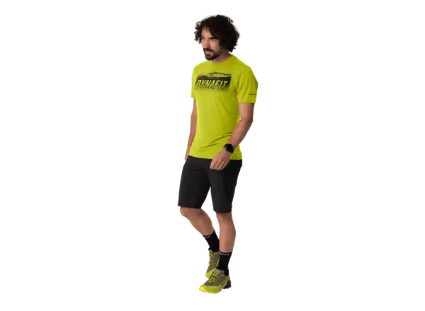 Dynafit Transalper Graphic pánské triko krátký rukáv Golden Lime