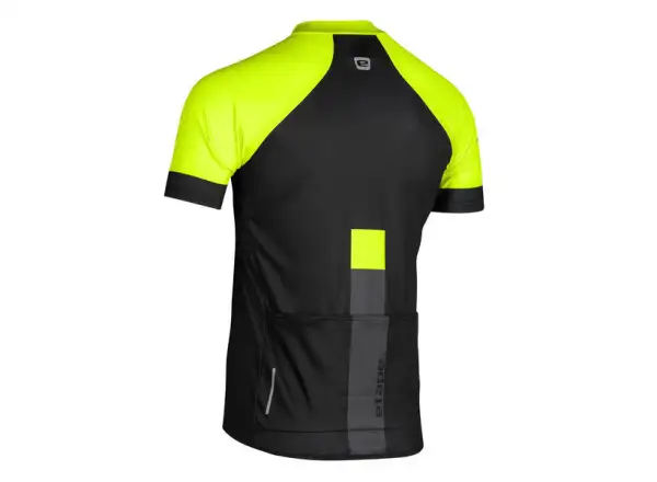 Etape Cube pánský dres krátký rukáv černá/žlutá fluo