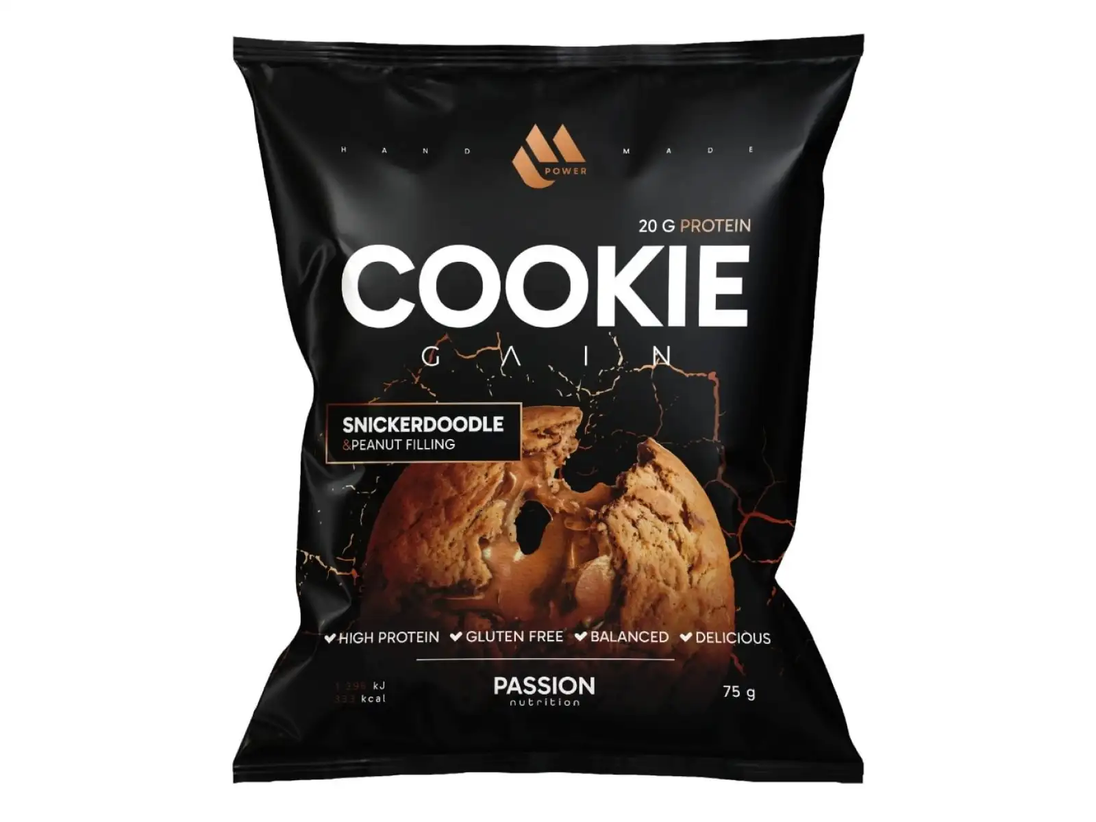 Passion MPower Cookie Gain 75g Snickerdoodle arašídová náplň