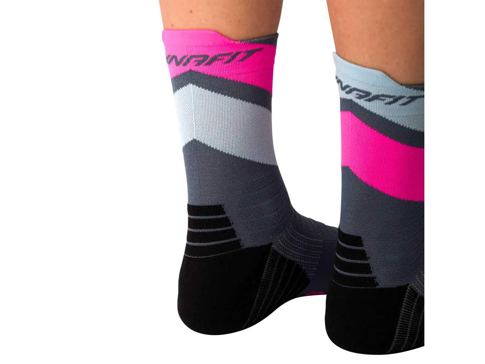 Dynafit Ultra Mid běžecké ponožky Cinder/Pink Glo