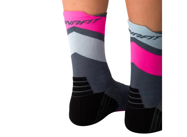 Dynafit Ultra Mid běžecké ponožky Cinder/Pink Glo