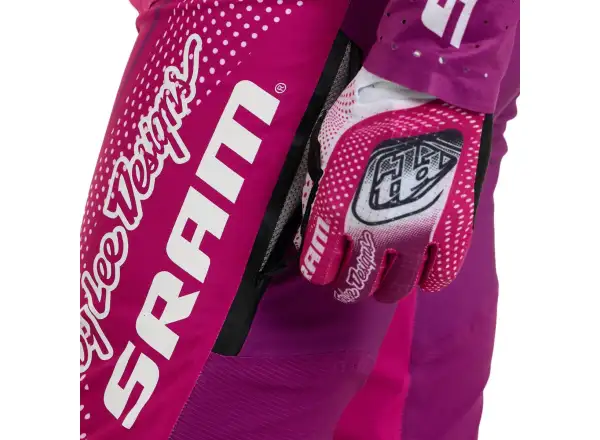 Troy Lee Designs x SRAM Sprint pánské kalhoty Radioscape Fuchsia