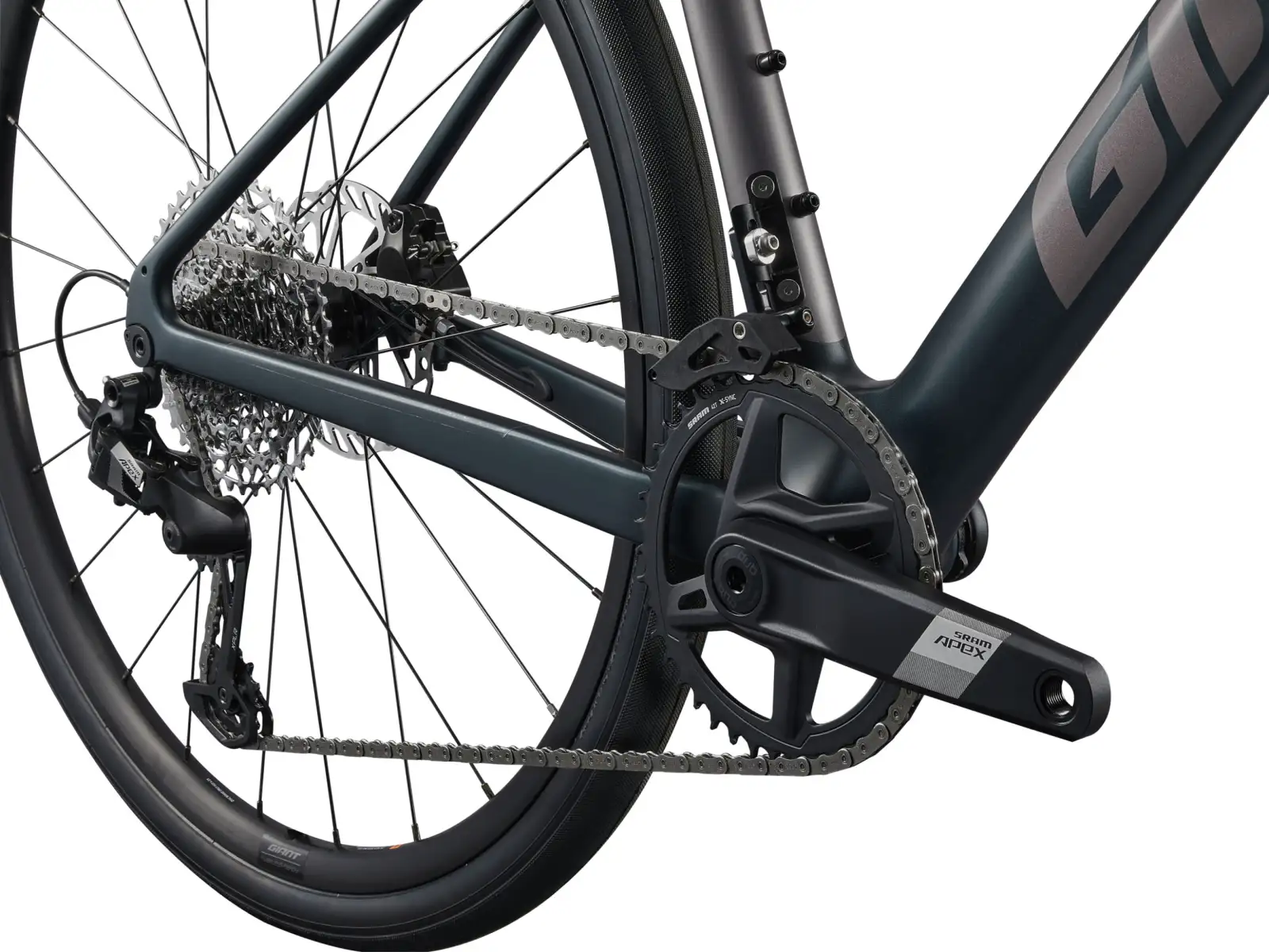 Giant FastRoad AR Advanced 1 silniční kolo Asphalt Green