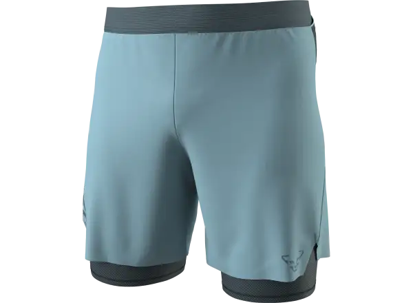 Dynafit Alpine Pro 2v1 pánské běžecké kraťasy Smoke Blue
