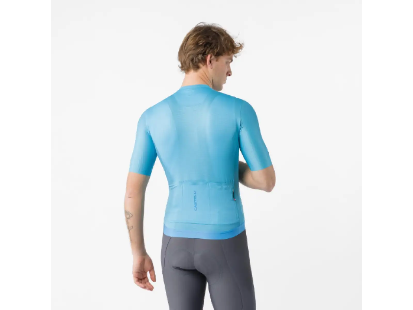 Castelli Espresso 2 pánský dres krátký rukáv Neon Cobalt