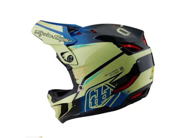 Troy Lee Designs D4 Composite integrální přilba Drip Glo Yellow