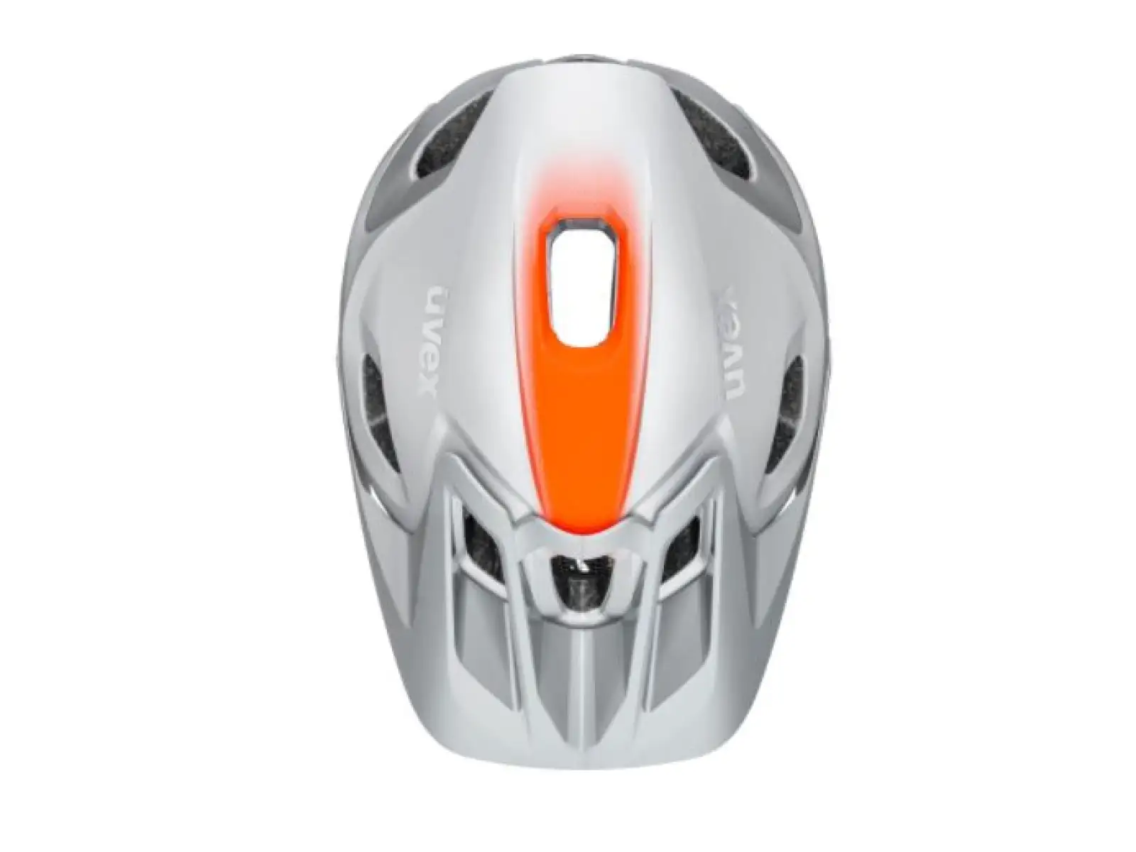 Uvex Quatro Integrale MTB přilba Silver/Orange Mat