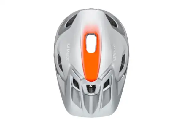 Uvex Quatro Integrale MTB přilba Silver/Orange Mat