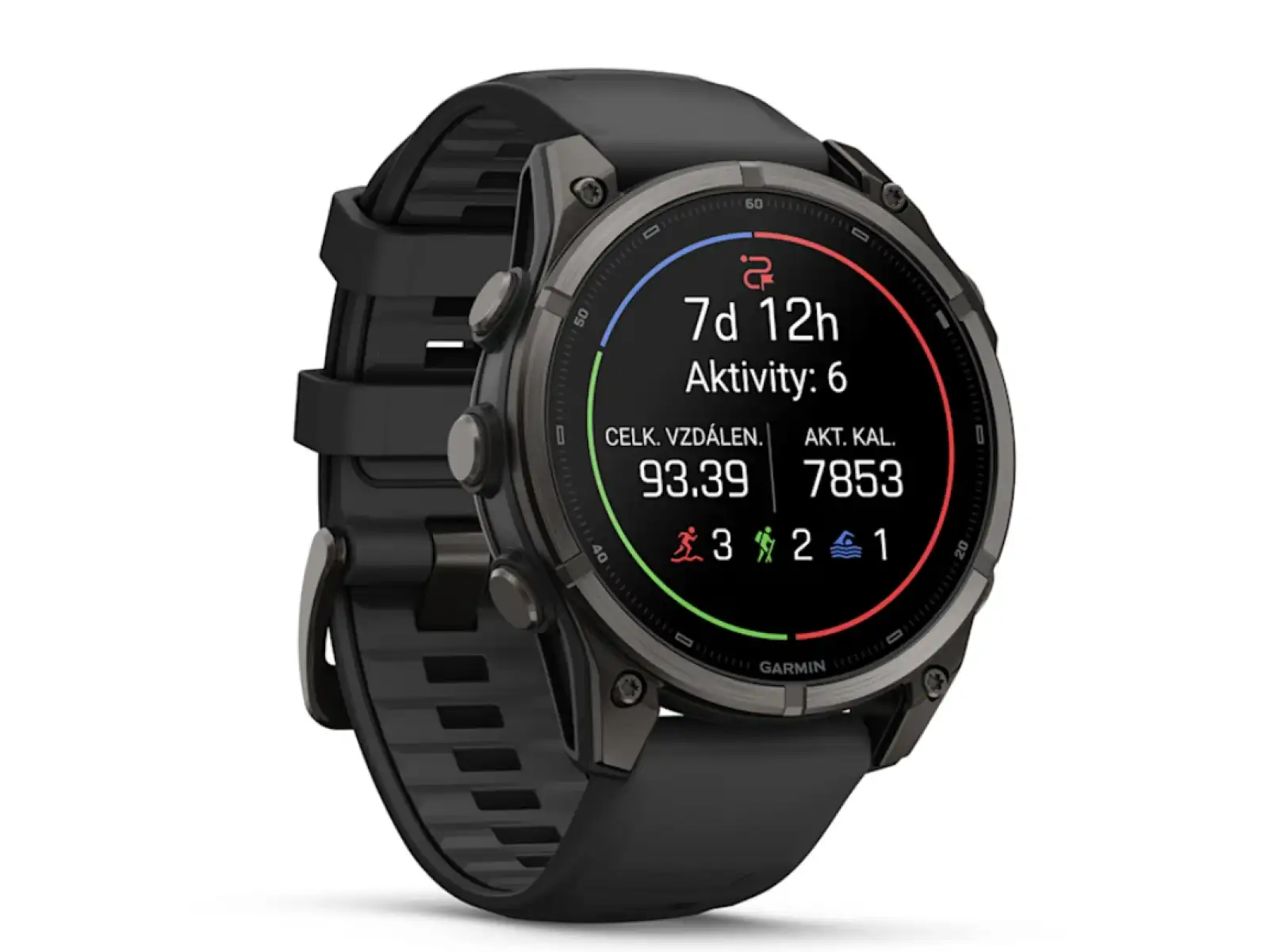 Garmin Fénix 9–47 mm chytré hodinky Carbon gray DLC Titanium/Black