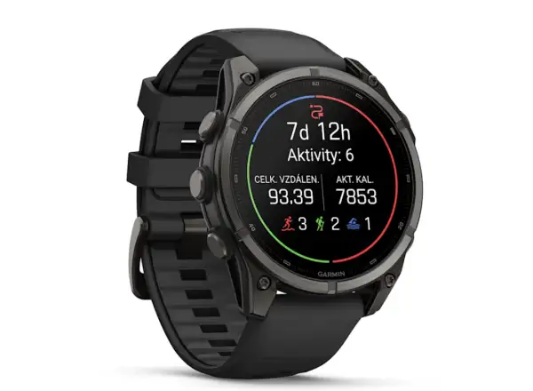 Garmin Fénix 9–47 mm chytré hodinky Carbon gray DLC Titanium/Black