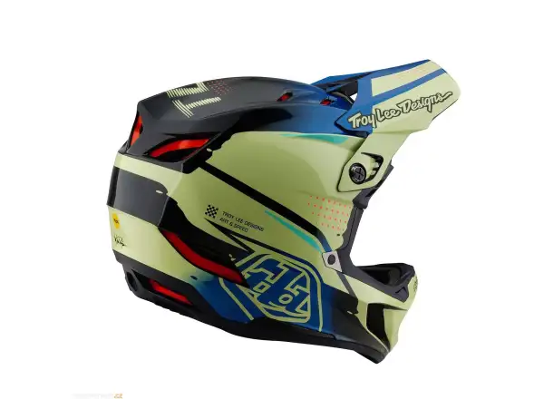 Troy Lee Designs D4 Composite integrální přilba Drip Glo Yellow