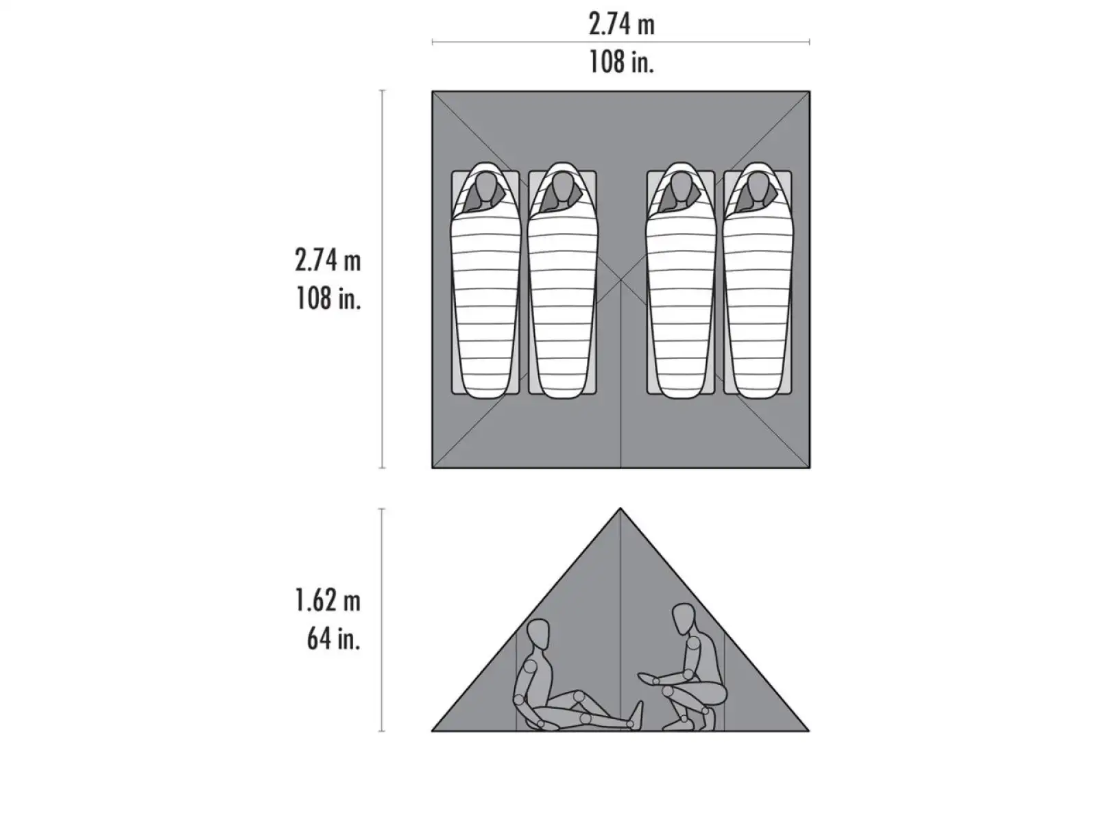 MSR Front Range UL Tarp Shelter Přístřešek pro 4 osoby