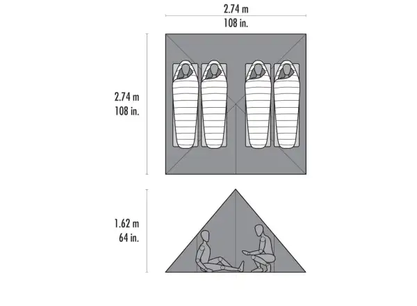 MSR Front Range UL Tarp Shelter Přístřešek pro 4 osoby