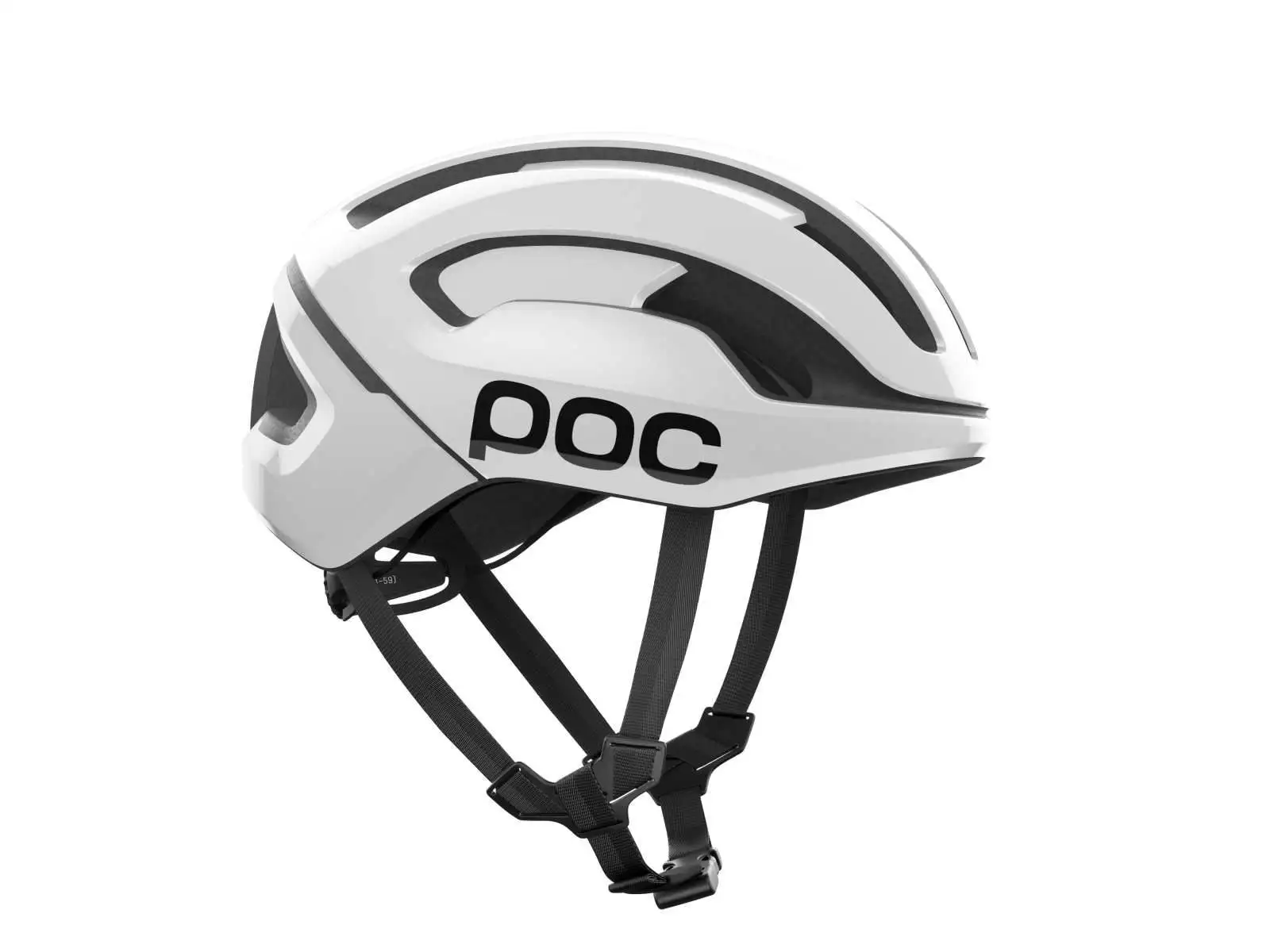 POC Omne Air MIPS přilba Hydrogen White/Uranium Black Matt/Logo