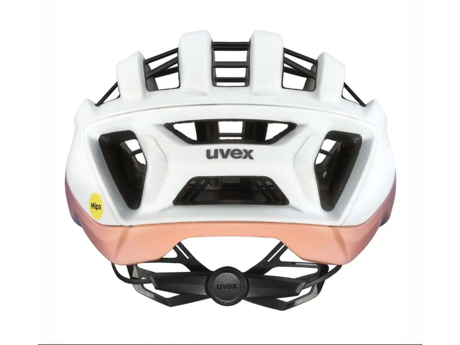 Uvex Surge Aero MIPS silniční přilba White/Lila Apricot Matt