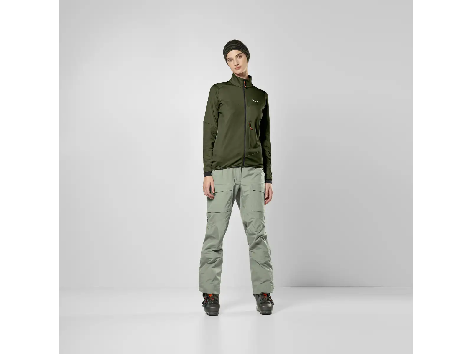 Salewa Sella Crevasse dámská mikina Dark Olive