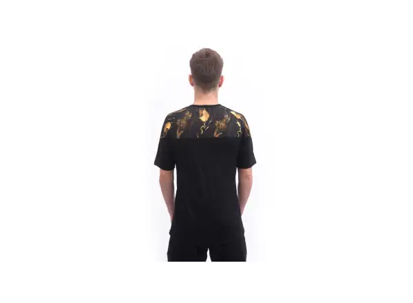 Sensor Merino Impress pánské triko krátký rukáv černá/Cosmos