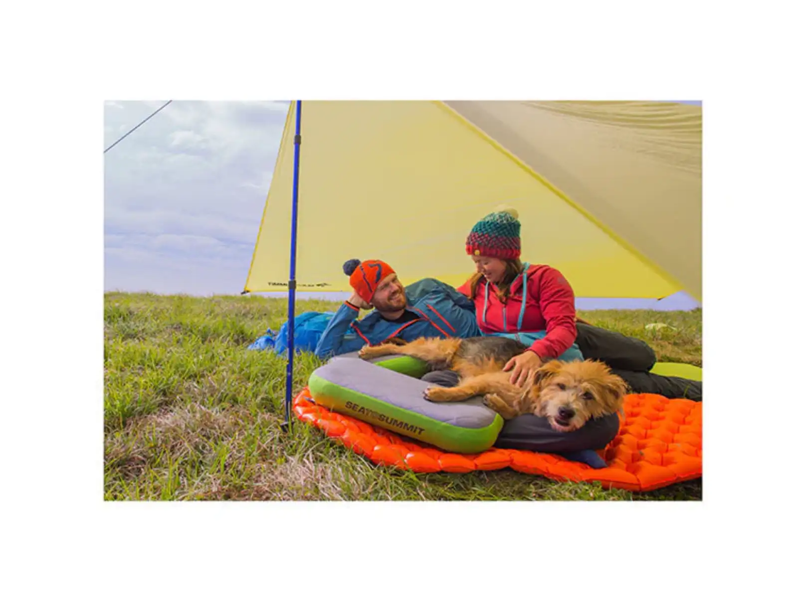 Sea to Summit Aeros Premium Deluxe Pillow nafukovací polštář šedá