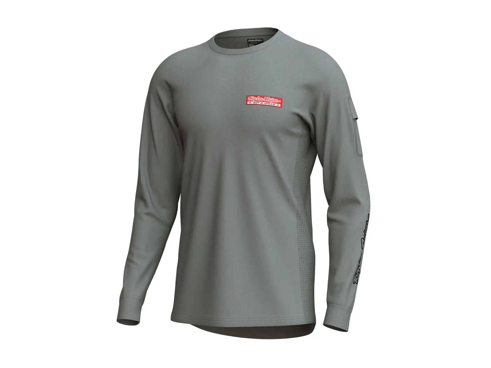 Troy Lee Designs Ruckus Ride Tee pánský dres dlouhý rukáv Custom Paint Mid Gray