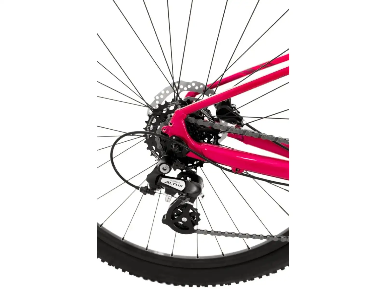 Rock Machine Catherine 40-27 gloss pink/light pink/crimson horské kolo