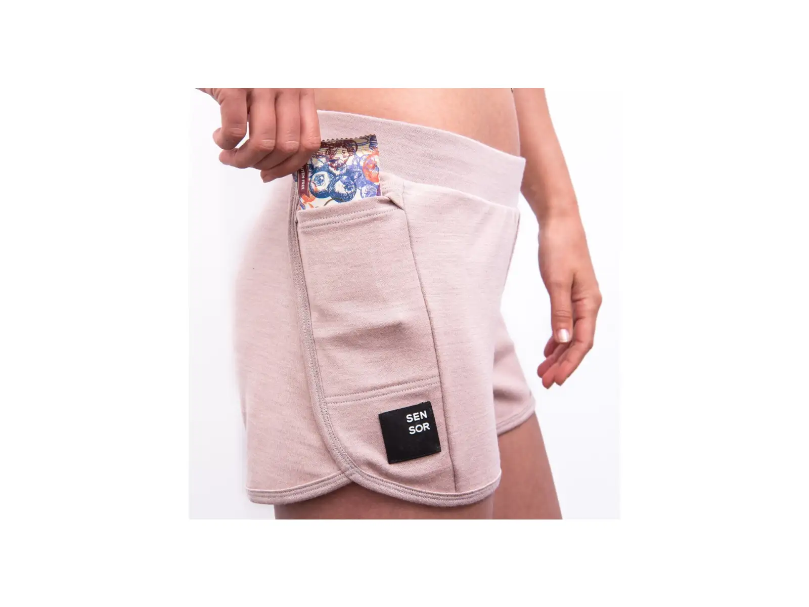 Sensor Merino Upper Traveller dámské kraťasy Dusty Pink