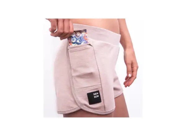 Sensor Merino Upper Traveller dámské kraťasy Dusty Pink