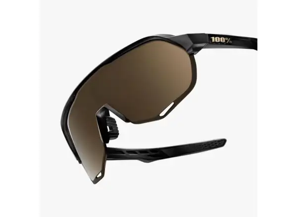 100% S2 sportovní brýle Matte Black/Soft Gold
