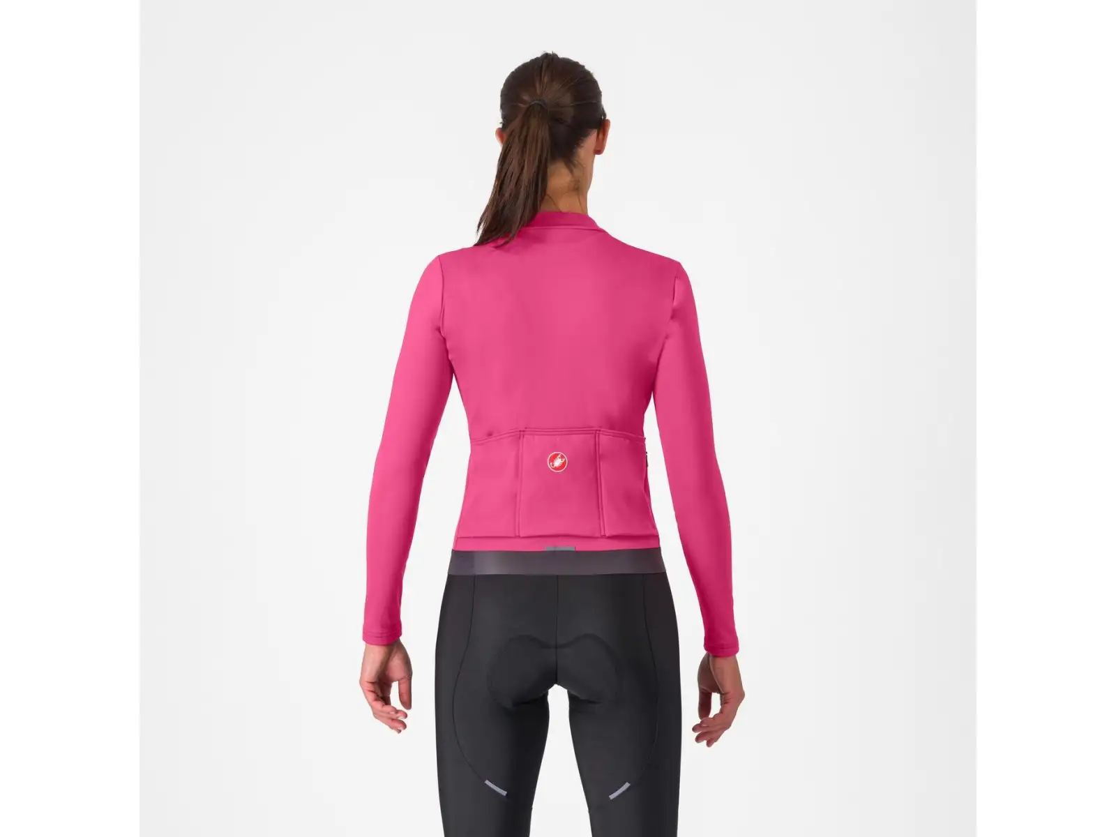 Castelli Espresso Thermal dámský dres Violet Pink/Dark Gray