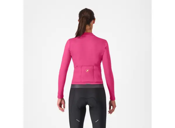 Castelli Espresso Thermal dámský dres Violet Pink/Dark Gray