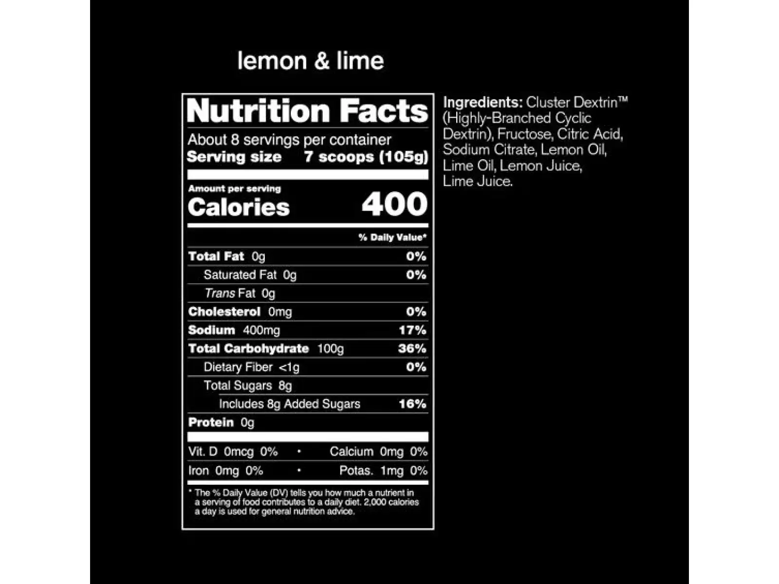 Skratch Labs Super High Carb Sport Drink Mix 840 g citron/limeta