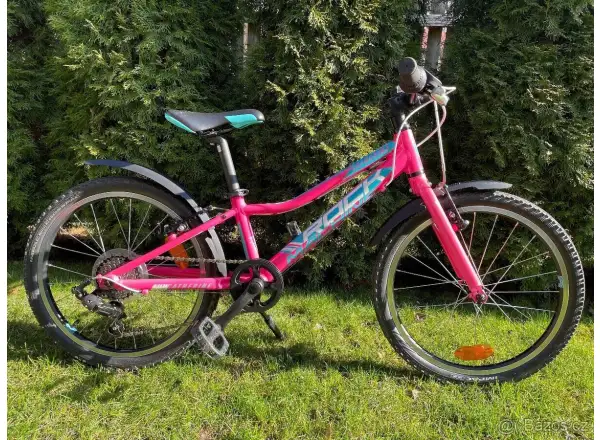 Rock Machine Catherine 20 dětské kolo Gloss Neon Pink/Violet/Neon Cyan