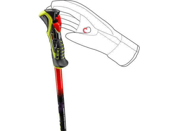 Leki WCR Pro SL TR sjezdové hole Bright red-violet-neonyellow