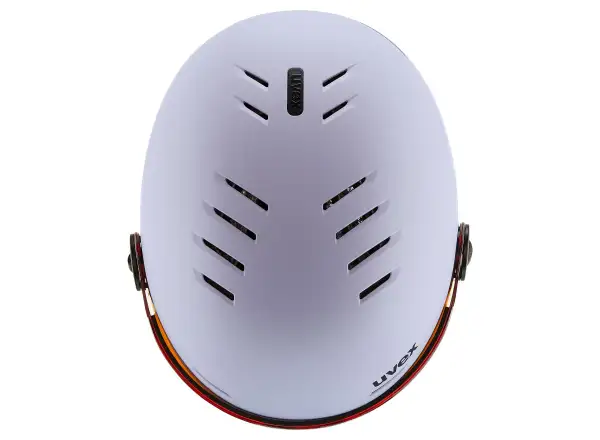Uvex Rocket Jr Visor lyžařská helma cool lavender abstract matt