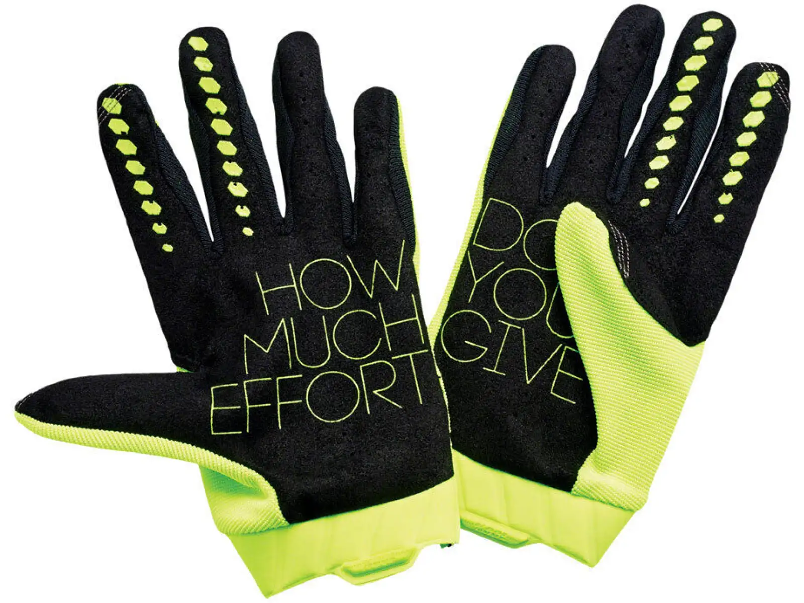 100% Geomatic pánské rukavice Fluo Yellow