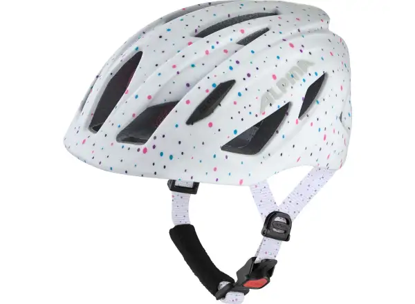 Alpina Pico Flash dětská přilba White Polka Dots Gloss